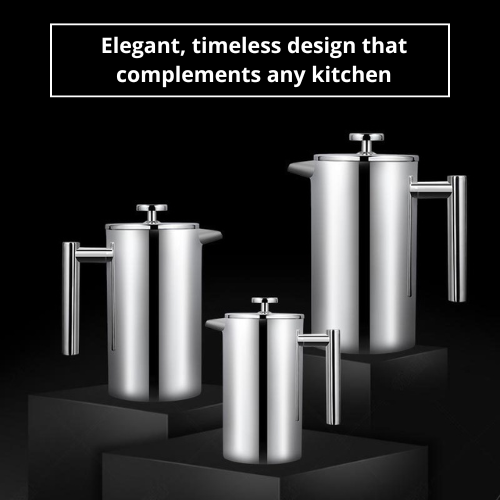 French press coffee maker inox premium 1L French Press & Co.