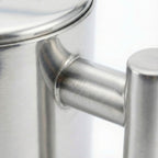 The Signature Stainless Steel French Press — scale reference