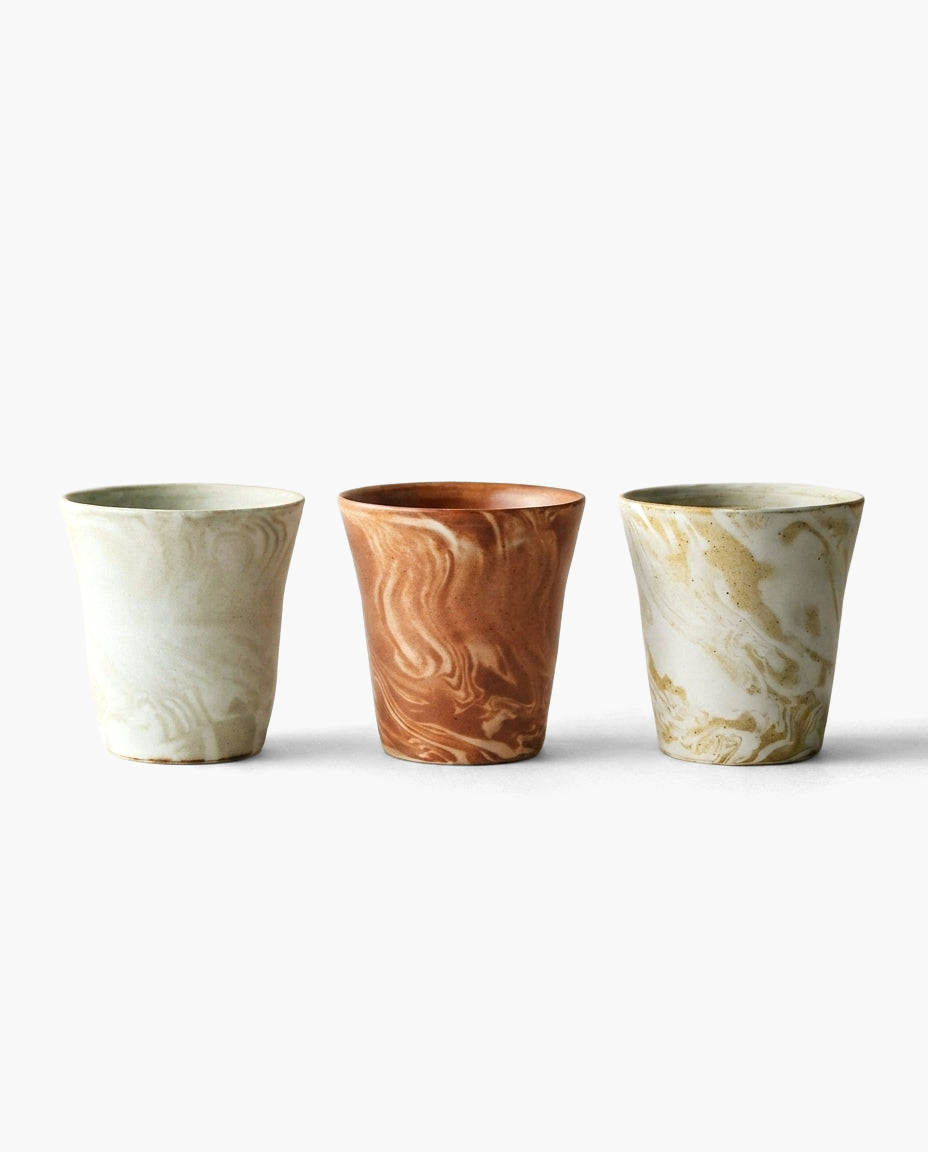 Kintsugi Marbled Mug, all colors side by side