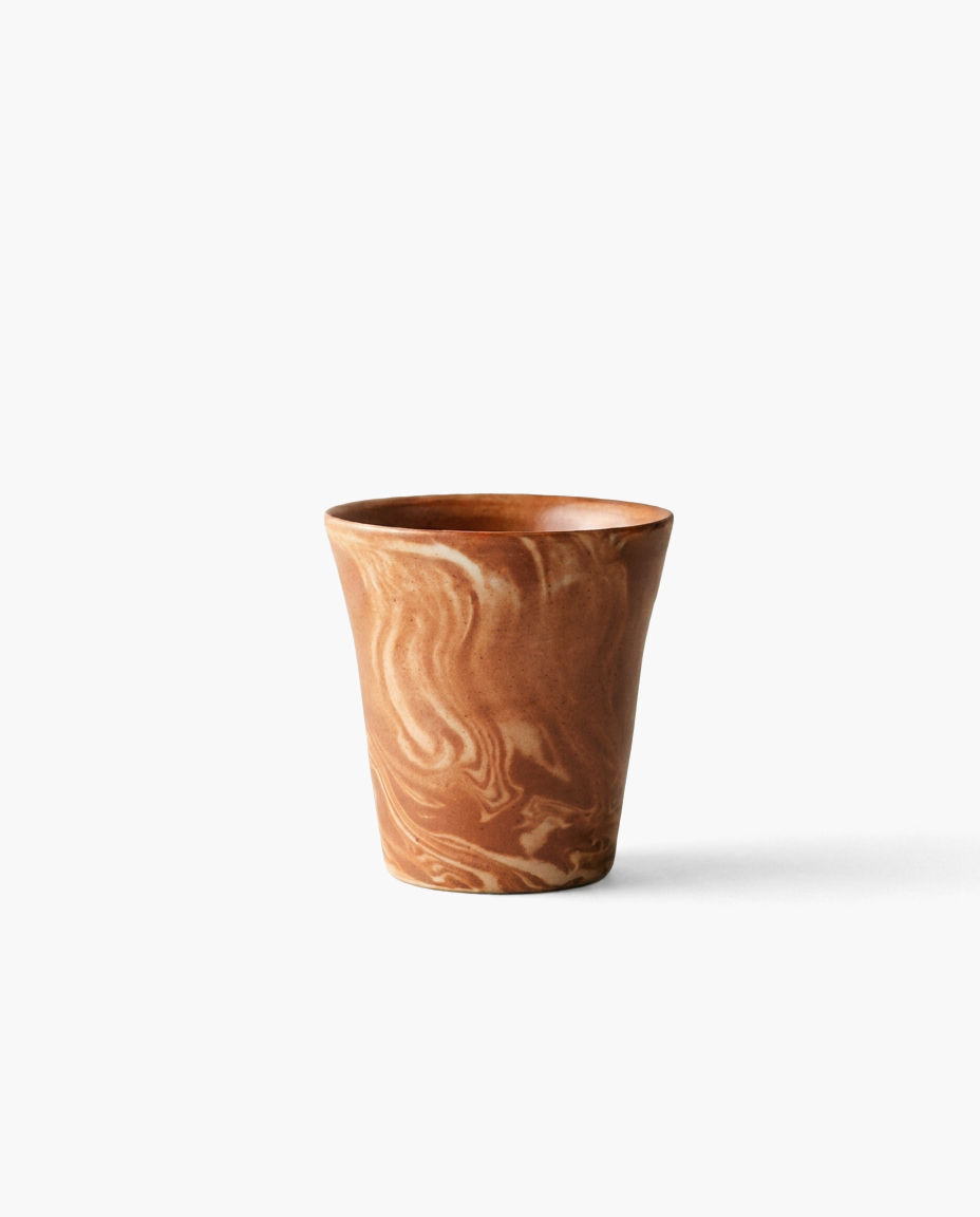Kintsugi Marbled Mug in Red, studio photo