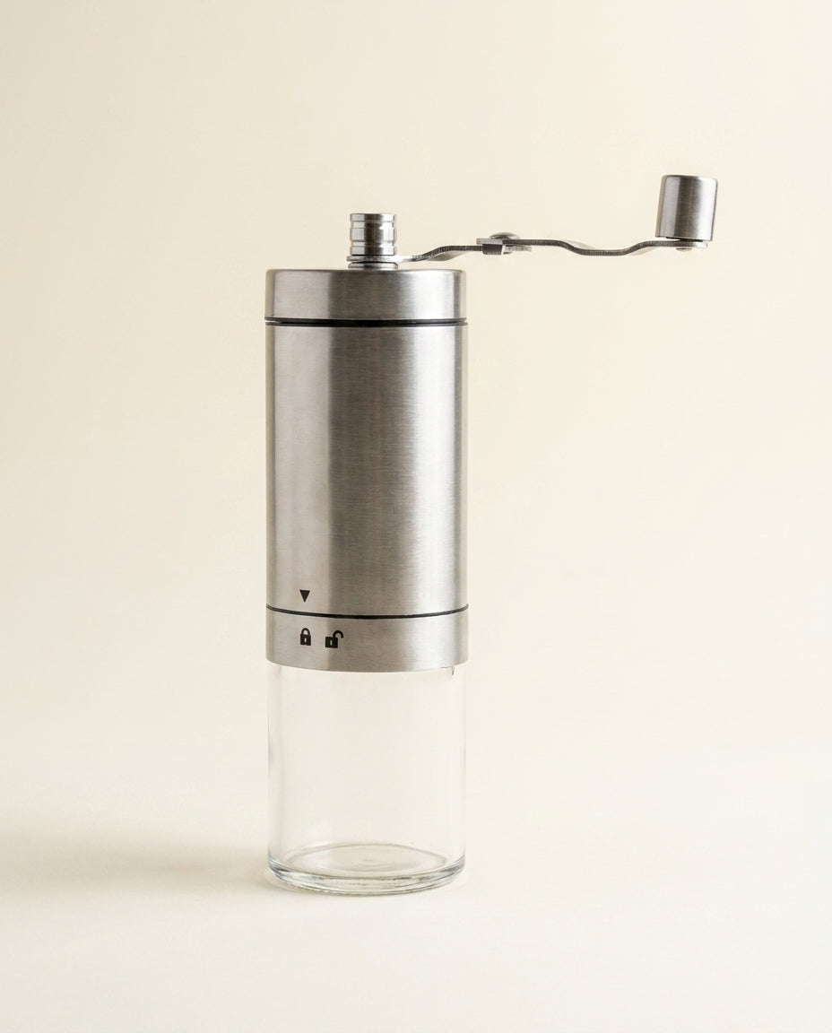 Le Compact Burr Mill - hero_silver
