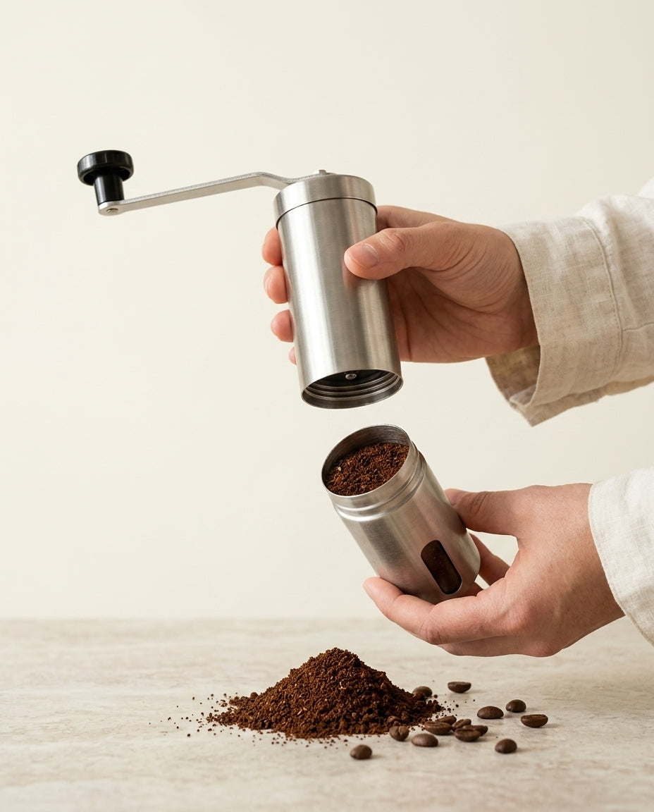 The Precision Manual Grinder - action_open