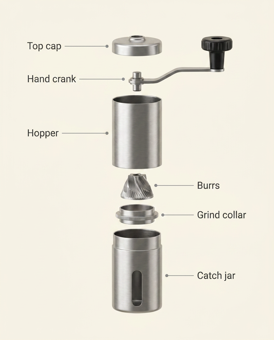 The Precision Manual Grinder - anatomy_schema