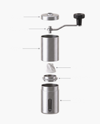 The Precision Manual Grinder, parts diagram