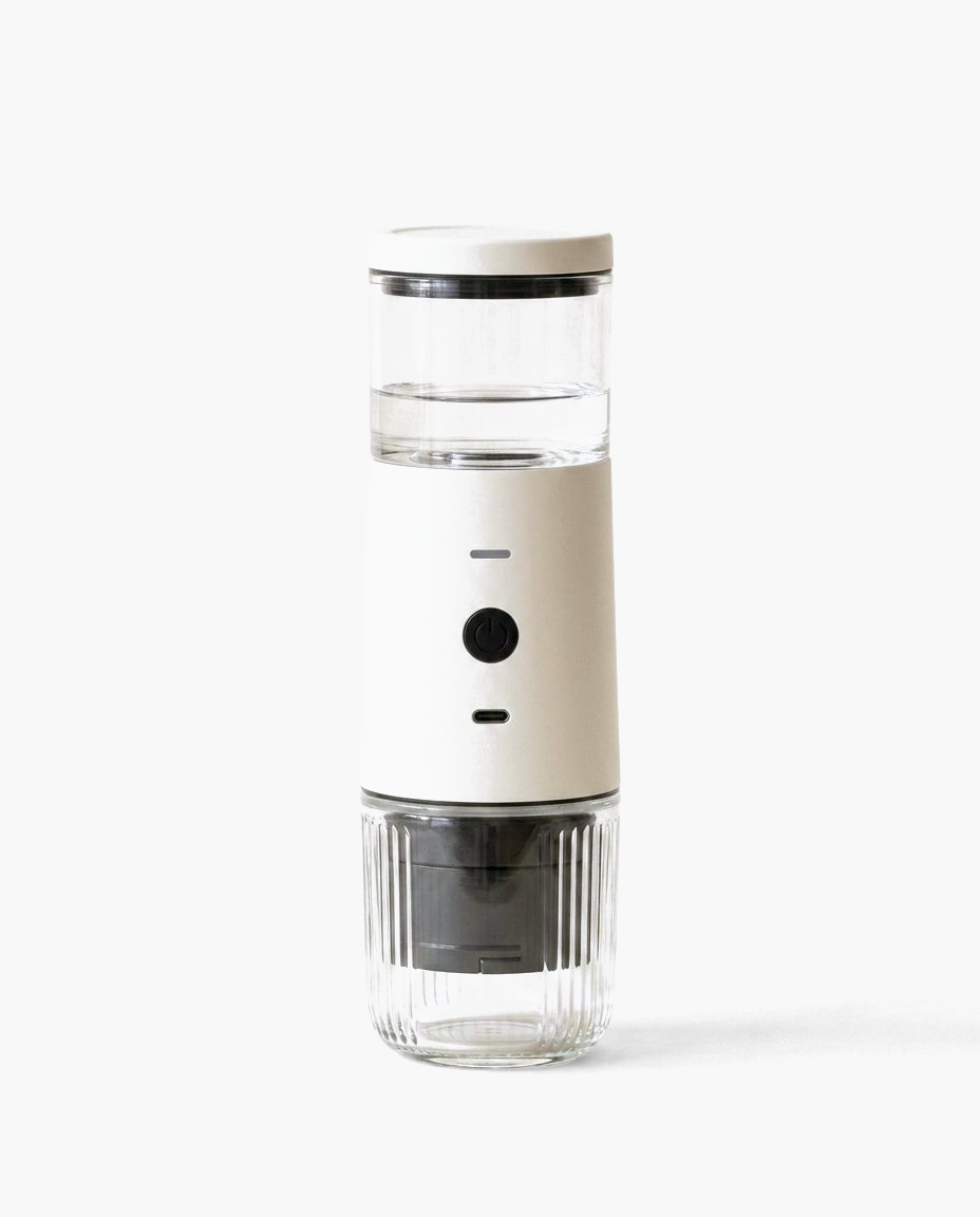 Nomad Espresso Press in White, studio photo