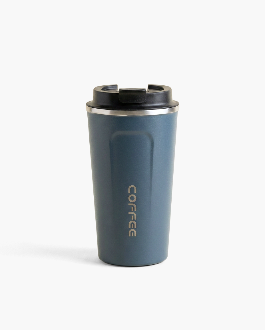 Nomad Thermal Mug in Blue, studio photo