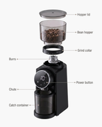 Pro Burr Grinder, parts diagram
