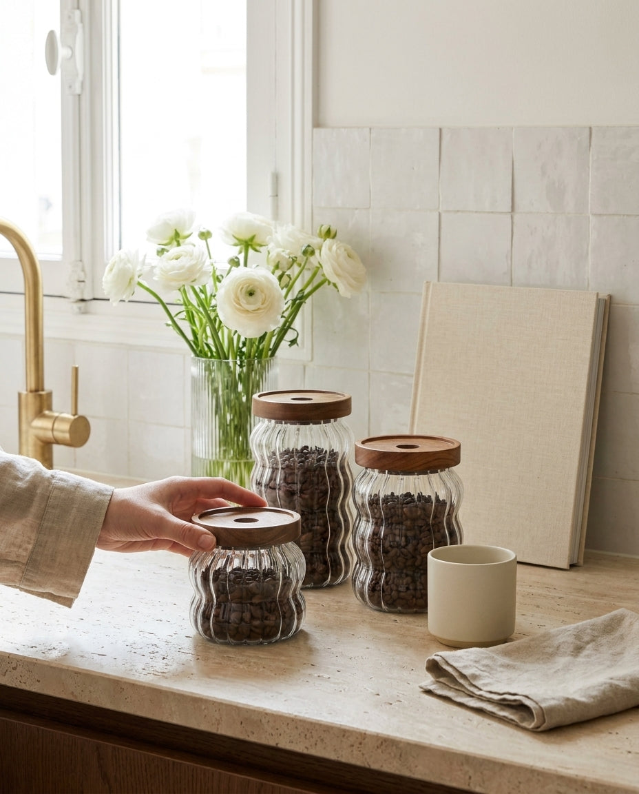 Ripple Glass Canister - lifestyle_parisien