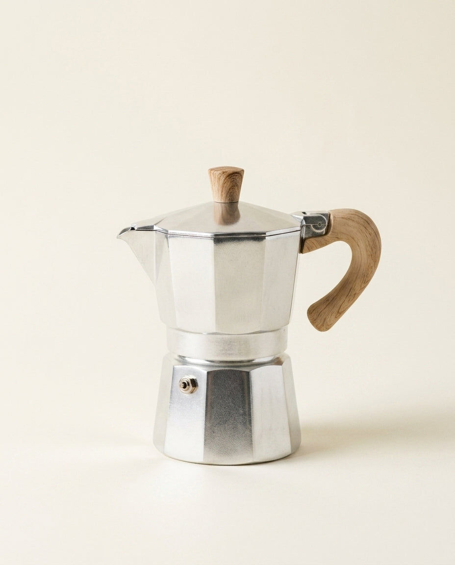 Roma Stovetop Moka, 3-Cup — hero_studio