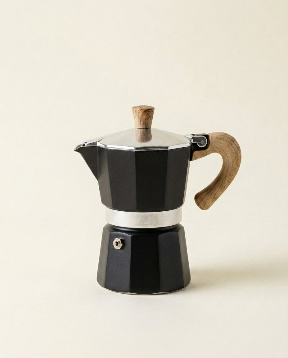 Roma Stovetop Moka, 3-Cup — hero_black