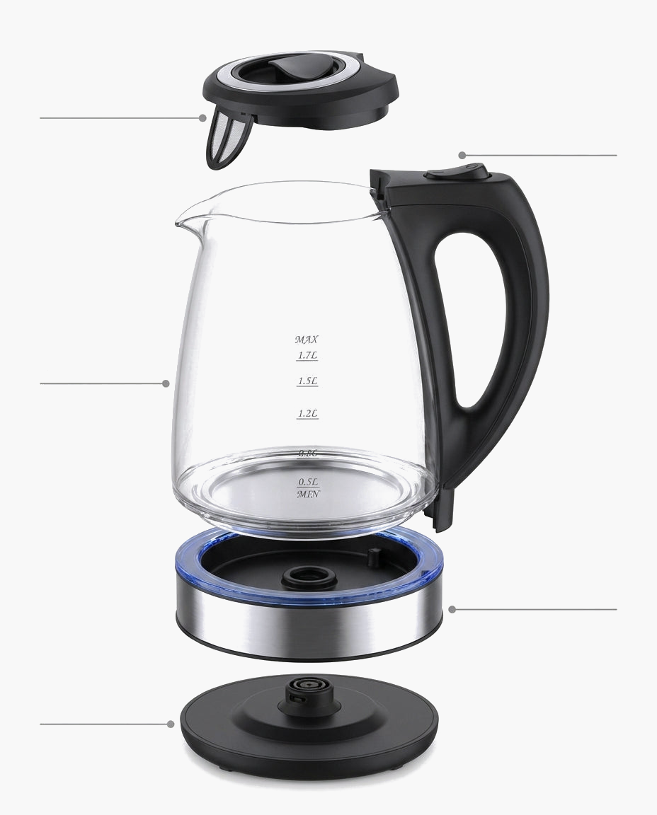 Sentinel Glass Kettle, parts diagram