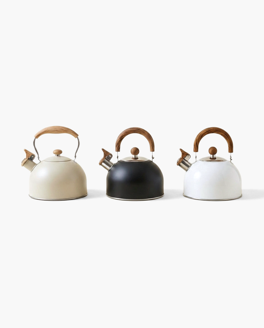 Sentinel Whistle Kettle, all colors side by side
