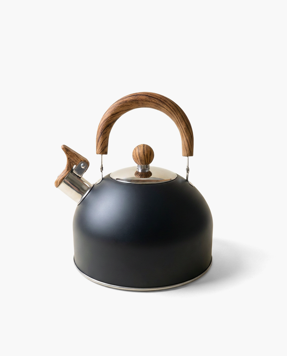 Sentinel Whistle Kettle in Black, studio photo