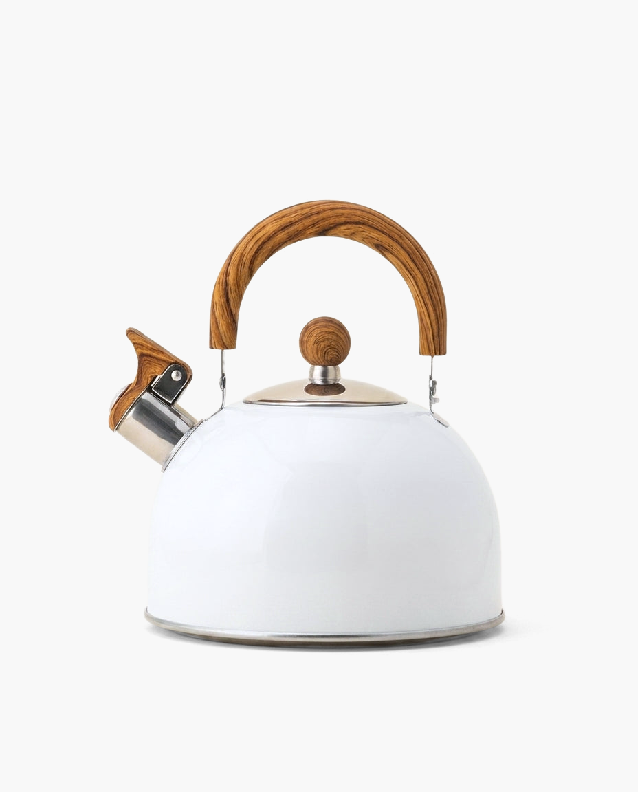 Sentinel Whistle Kettle in White, studio photo