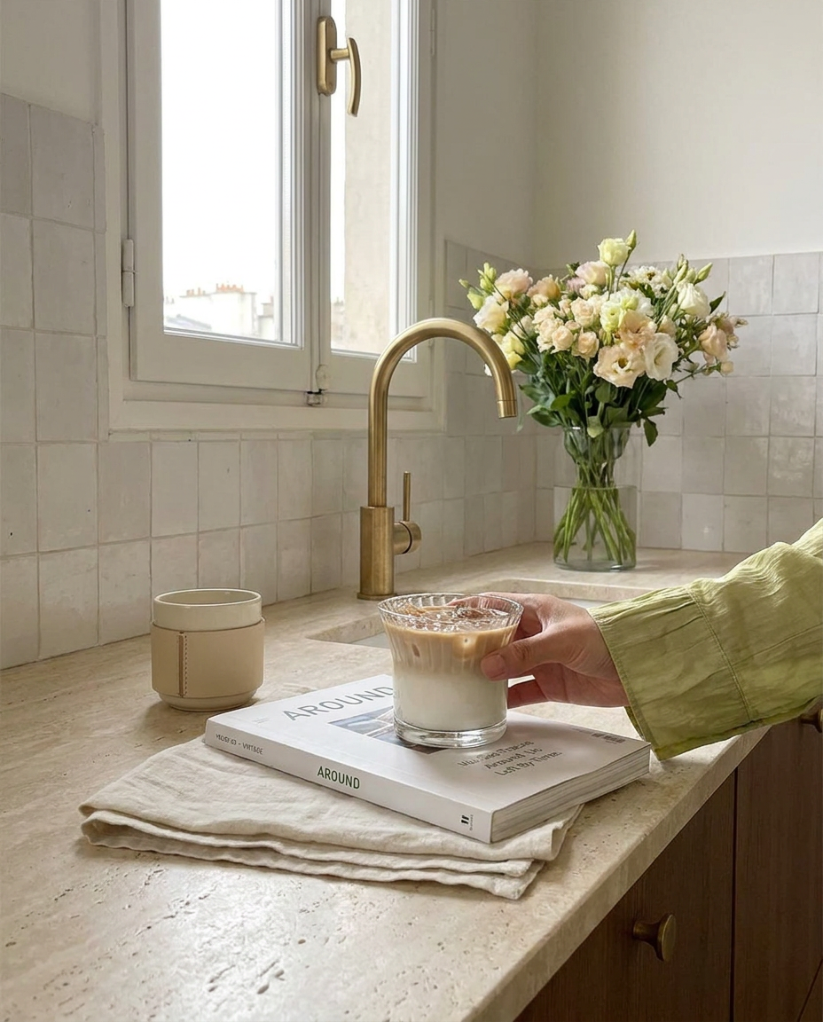 Sienna Fluted Glass - lifestyle_parisien