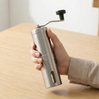 The Precision Manual Grinder — lifestyle scene
