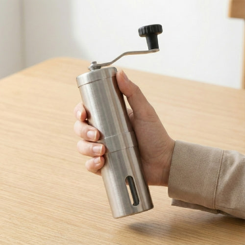 The Precision Manual Grinder — lifestyle scene