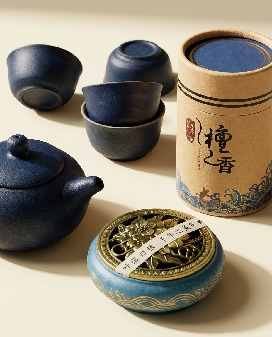 Tao Ceremony Tea Set - macro_detail