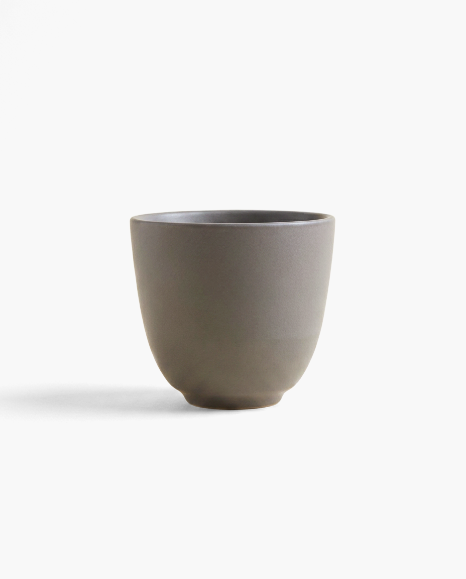 Tasting Ceramic Cup in Grey, studio photo