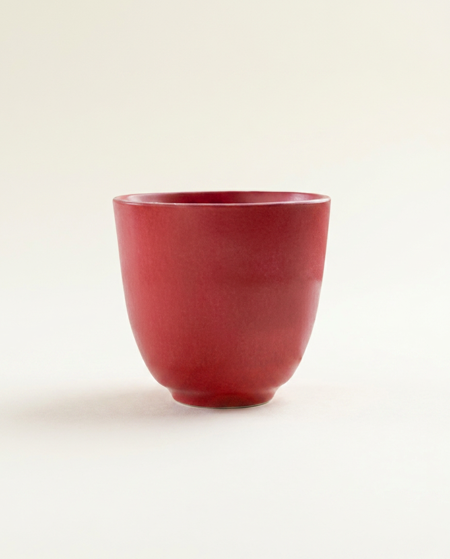 Tasting Ceramic Cup - hero_red