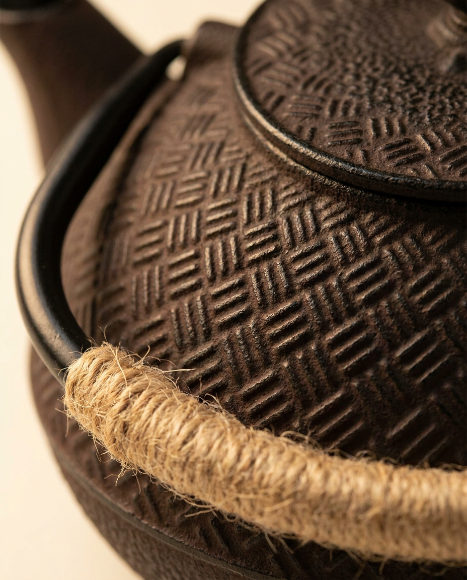 Tetsuki Cast Iron Teapot - macro_detail