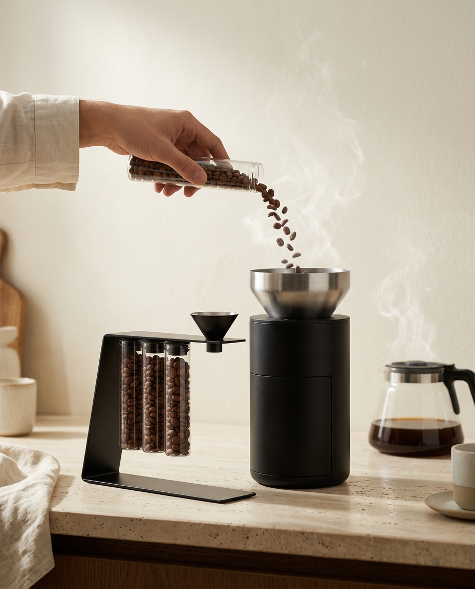 The Atelier Bean Display — hero_studio