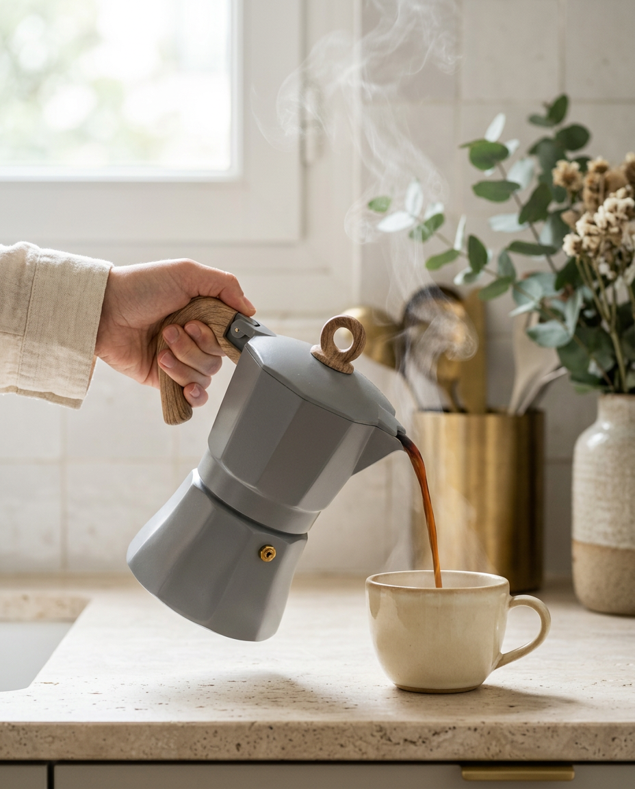 L'Octogone Moka Pot — hero_studio