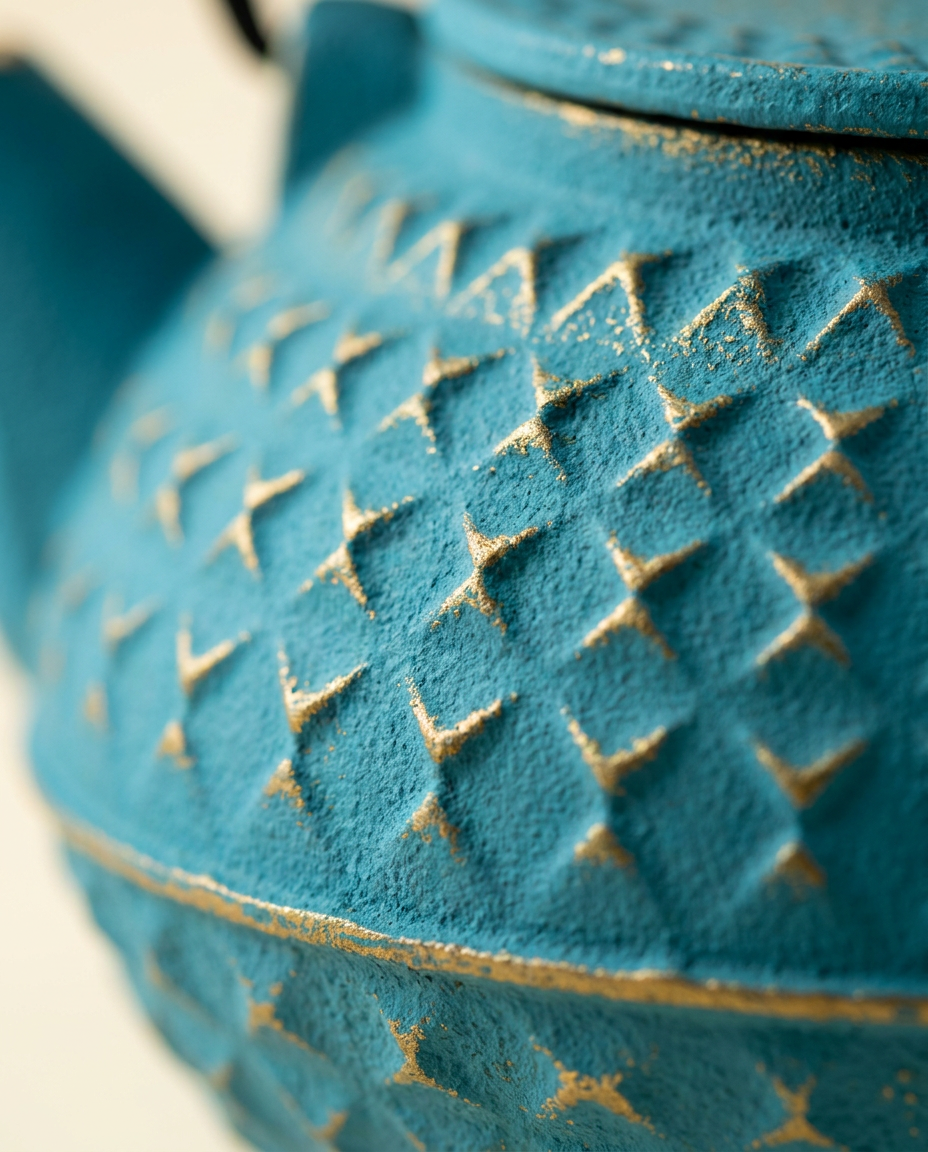 Toscana Cast Iron Kettle - macro_detail