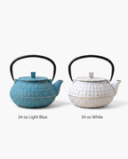 Toscana Cast Iron Kettle, all colors side by side
