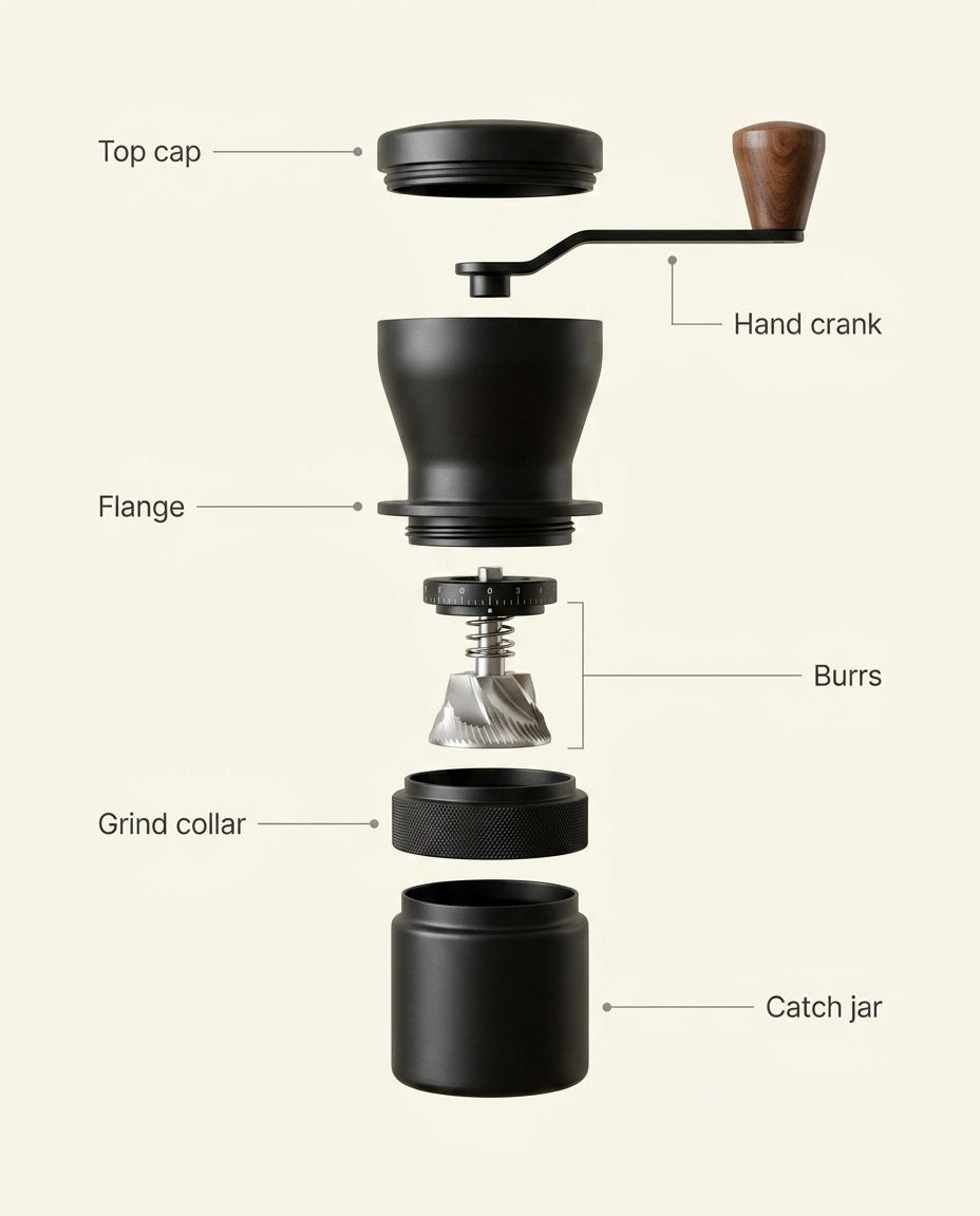 Voyager Hand Grinder - anatomy_schema