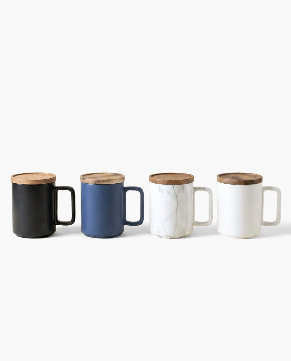 Wabi Marble Mug, all colors side by side